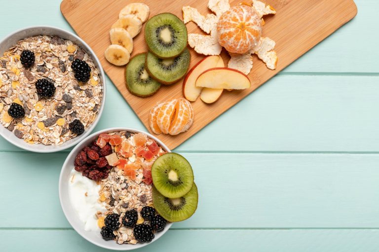 Assorted nutritious snacks on a table