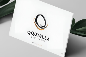 Quotela.net logo displayed on a sleek, modern website interface with a search bar and quote of the day feature.